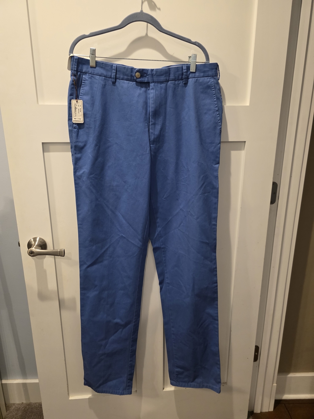 Peter Millar Pants Mens 36x36 Dock Blue Raleigh Washed Twill New